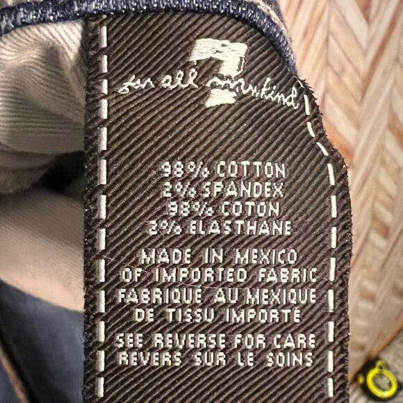 7 For All Mankind Austyn Relaxed Jeans Frayed Hem Medium Wash Men's 34 x 30 - Picture 12 of 12